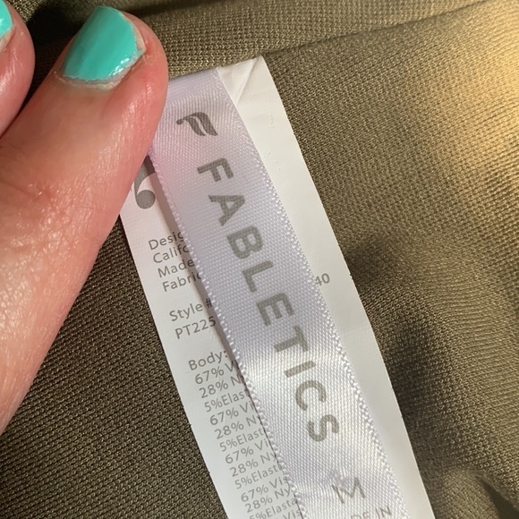 Fabletics Flare Pant, olive, athleisure, athletic, sporty, medium - Picture 6 of 7